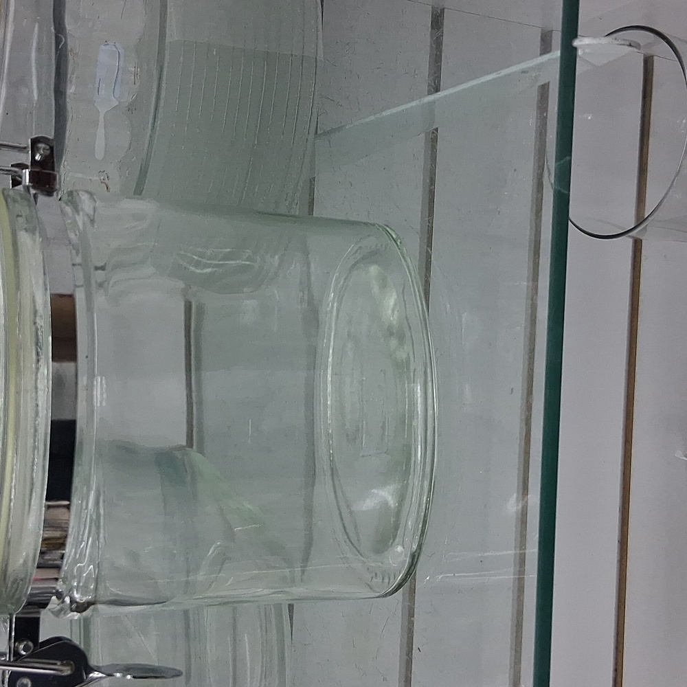 Glass Storage Jar with Metal Clip